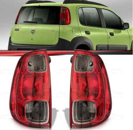 Lanterna Traseira Uno Way Vivace Attractive 10 11 12 13 Fumê 